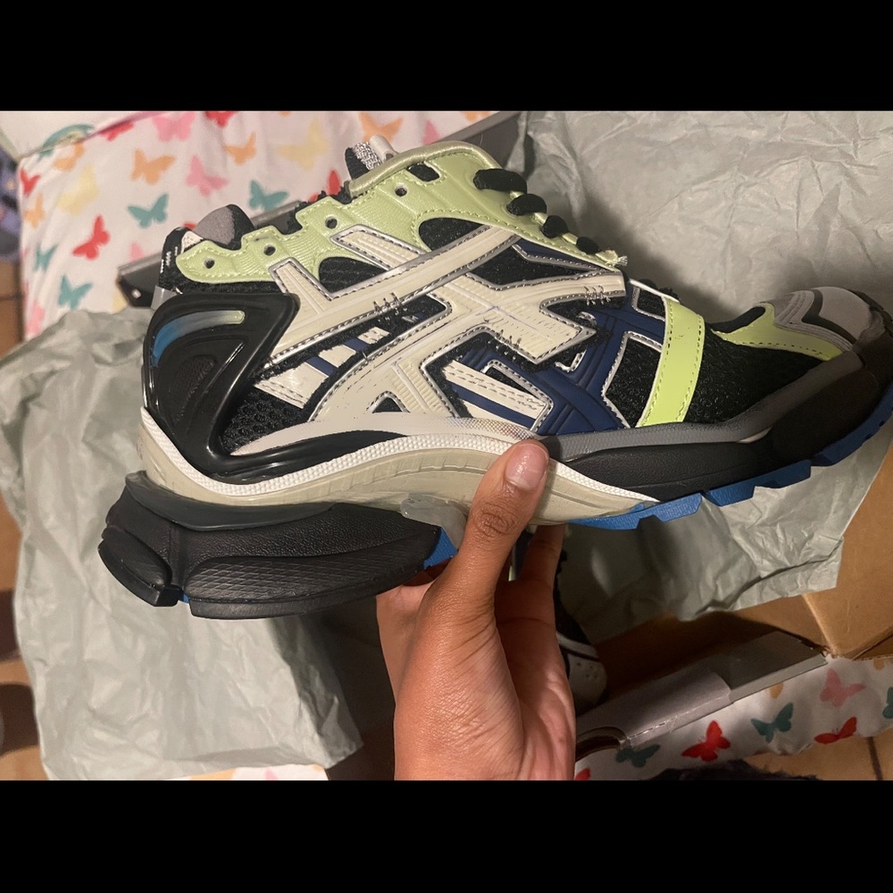 Balenciaga Sneakers in Black, Green, and Blue